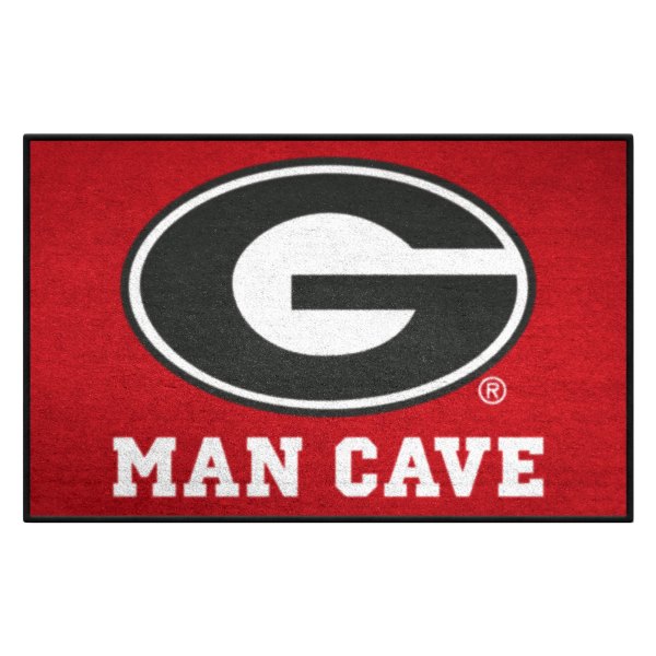 FanMats® - University of Georgia 19" x 30" Nylon Face Man Cave Starter Mat with G Logo