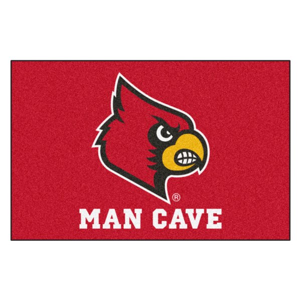FanMats® - University of Louisville 19" x 30" Nylon Face Man Cave Starter Mat with "Cardinal" Logo