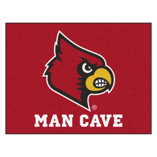 FanMats® - University of Louisville 33.75" x 42.5" Nylon Face Man Cave All-Star Floor Mat with "Cardinal" Logo
