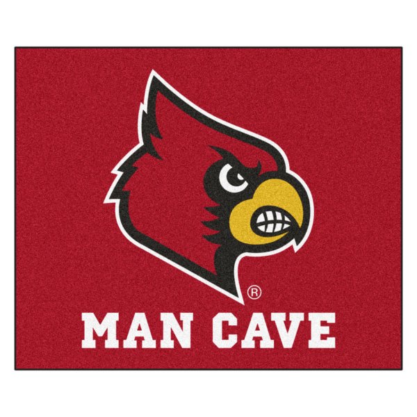 FanMats® - University of Louisville 59.5" x 71" Nylon Face Man Cave Tailgater Mat with "Cardinal" Logo