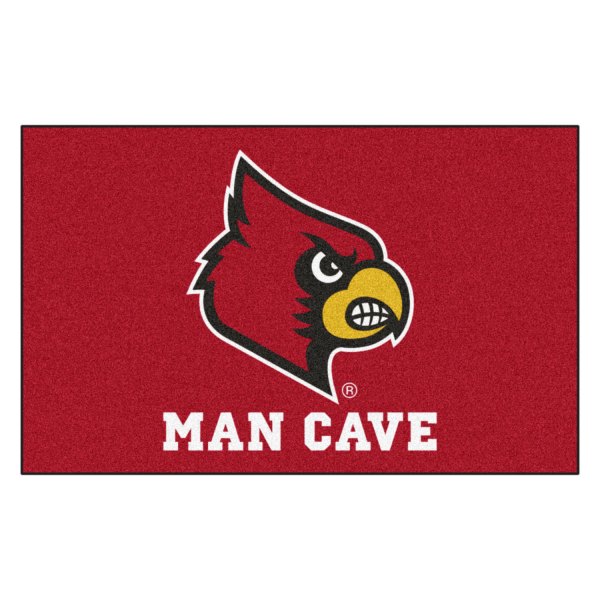 FanMats® - University of Louisville 60" x 96" Nylon Face Man Cave Ulti-Mat with "Cardinal" Logo