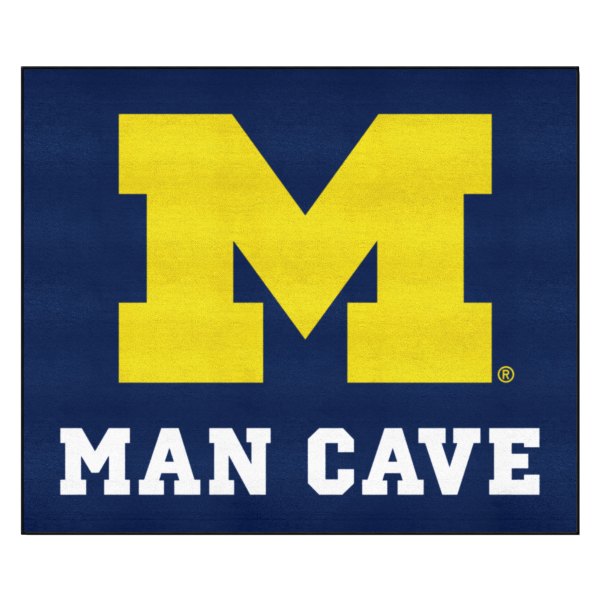 FanMats® - University of Michigan 59.5" x 71" Nylon Face Man Cave Tailgater Mat with "Block M" Logo