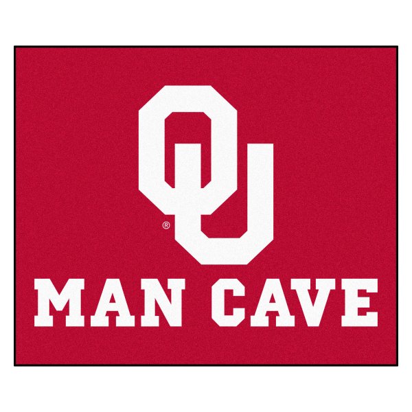 FanMats® - University of Oklahoma 59.5" x 71" Nylon Face Man Cave Tailgater Mat with "OU" Logo