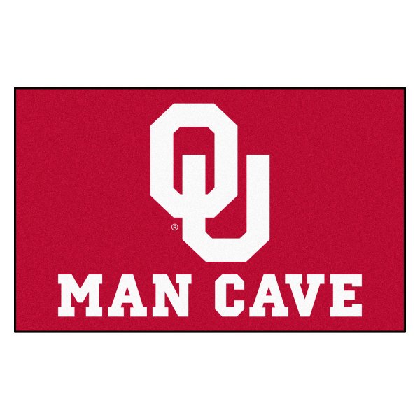 FanMats® - University of Oklahoma 60" x 96" Nylon Face Man Cave Ulti-Mat with "OU" Logo
