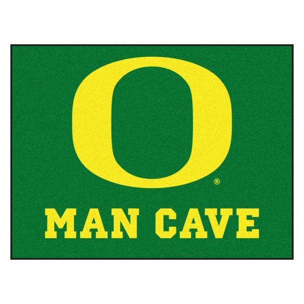 FanMats® - University of Oregon 33.75" x 42.5" Nylon Face Man Cave All-Star Floor Mat with "O" Logo