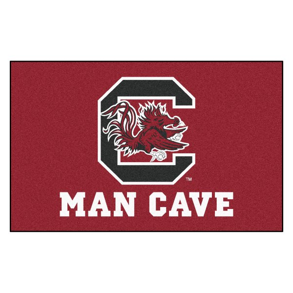 FanMats® - University of South Carolina 60" x 96" Nylon Face Man Cave Ulti-Mat with "Block C & Gamecock" Logo