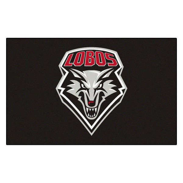 FanMats® - University of New Mexico 60" x 96" Nylon Face Ulti-Mat with "Wolf Head & LOBOS" Logo