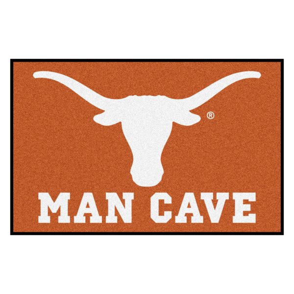 FanMats® - University of Texas 19" x 30" Nylon Face Man Cave Starter Mat with "Longhorn" Logo