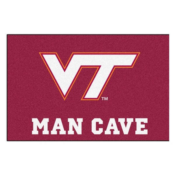 FanMats® - Virginia Tech 19" x 30" Nylon Face Man Cave Starter Mat with "VT" Logo