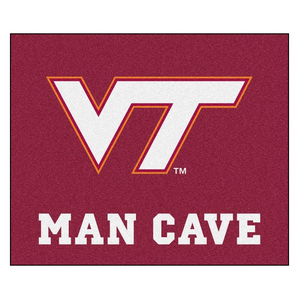 FanMats® - Virginia Tech 59.5" x 71" Nylon Face Man Cave Tailgater Mat with "VT" Logo