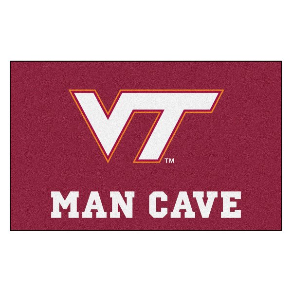 FanMats® - Virginia Tech 60" x 96" Nylon Face Man Cave Ulti-Mat with "VT" Logo