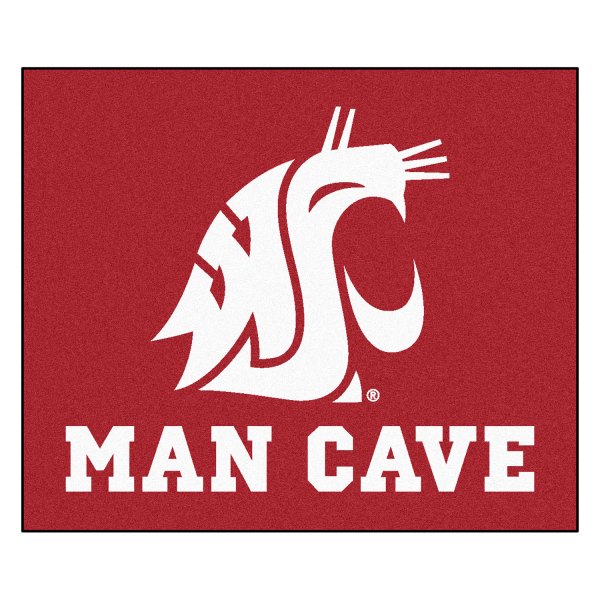 FanMats® - Washington State University 59.5" x 71" Nylon Face Man Cave Tailgater Mat with "WSU Cougar" Logo