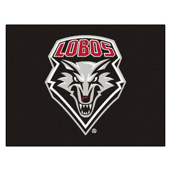 FanMats® - University of New Mexico 33.75" x 42.5" Nylon Face All-Star Floor Mat with "Wolf Head & LOBOS" Logo