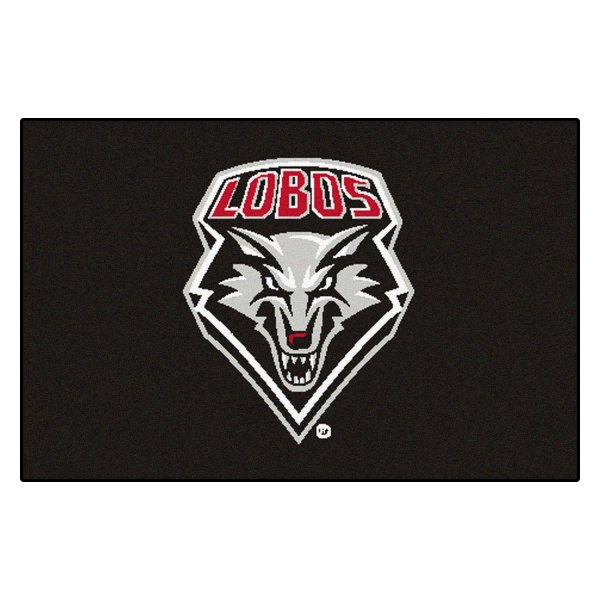 FanMats® - University of New Mexico 19" x 30" Nylon Face Starter Mat with "Wolf Head & LOBOS" Logo