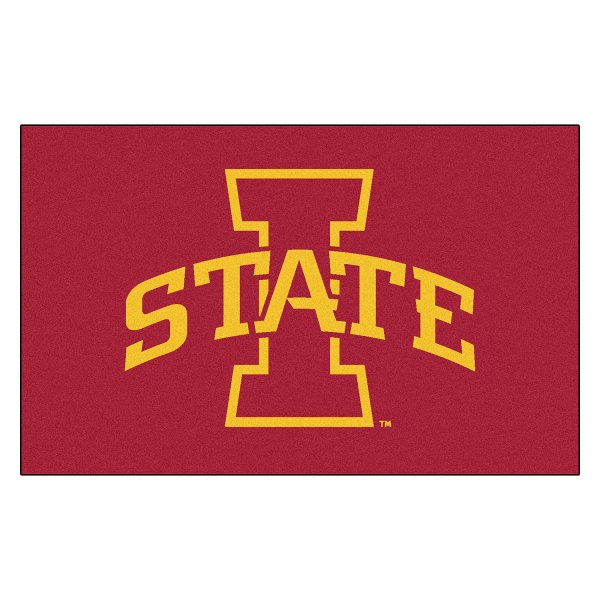FanMats® - Iowa State University 60" x 96" Nylon Face Ulti-Mat with "I State" Logo