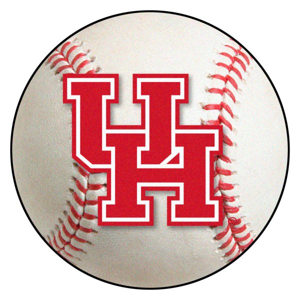 FanMats® - University of Houston 27" Dia Nylon Face Baseball Ball Floor Mat with "Interlocked UH" Logo