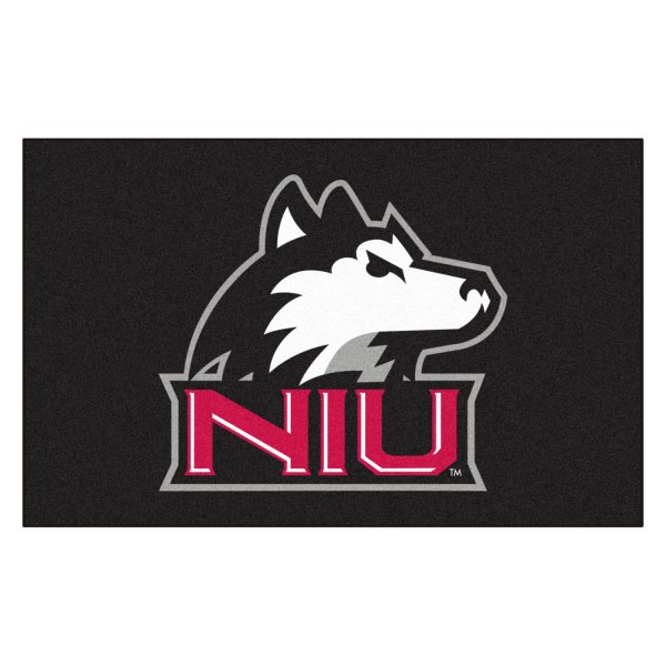 FanMats® - Northern Illinois University 60" x 96" Nylon Face Ulti-Mat with "NIU & Husky" Logo