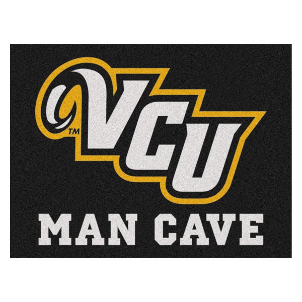 FanMats® - Virginia Commonwealth University 33.75" x 42.5" Nylon Face Man Cave All-Star Floor Mat with "VCU" Logo