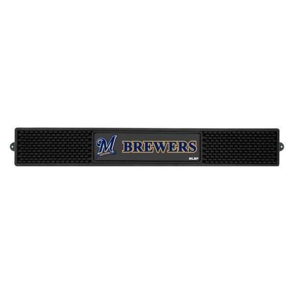 FanMats® - MBL "Milwaukee Brewers" Logo "Milwaukee Brewers" Logo Vinyl Drink Mat