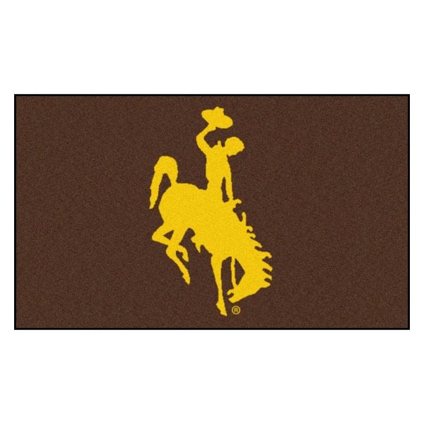 FanMats® - University of Wyoming 19" x 30" Nylon Face Starter Mat with "Bucking Cowboy" Logo