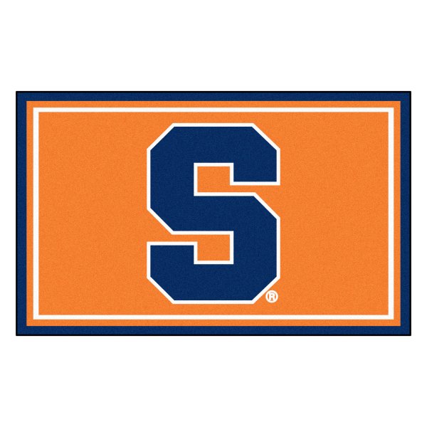 FanMats® - Syracuse University 48" x 72" Nylon Face Ultra Plush Floor Rug with "Block S" Logo