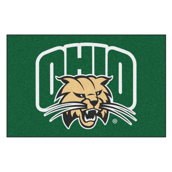 FanMats® - Ohio University 19" x 30" Nylon Face Starter Mat with "OHIO Cat" Logo