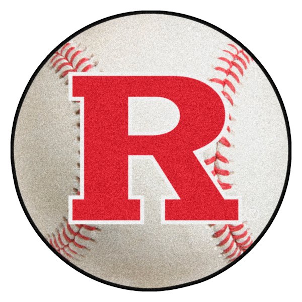 FanMats® - Rutgers University 27" Dia Nylon Face Baseball Ball Floor Mat with "Block R" Logo