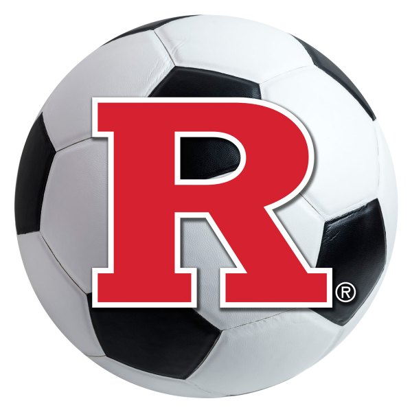 FanMats® - Rutgers University 27" Dia Nylon Face Soccer Ball Floor Mat with "Block R" Logo