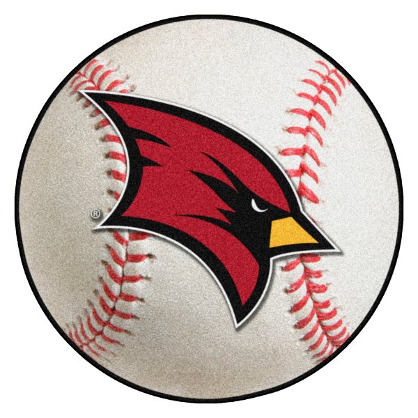 FanMats® - Saginaw Valley State University 27" Dia Nylon Face Baseball Ball Floor Mat with "Cardinal" Logo
