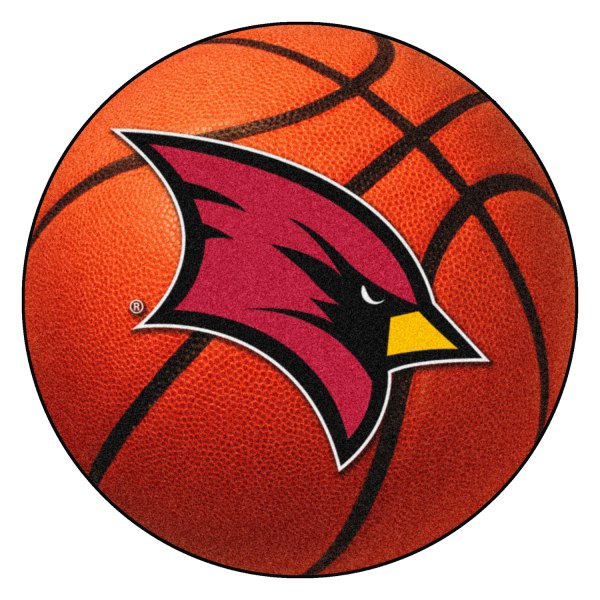 FanMats® - Saginaw Valley State University 27" Dia Nylon Face Basketball Ball Floor Mat with "Cardinal" Logo