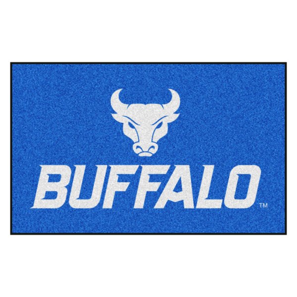 FanMats® - State University of New York at Buffalo 60" x 96" Nylon Face Ulti-Mat with "Buffalo Head & Wordmark" Logo