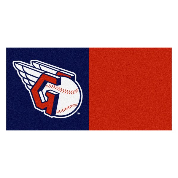 FanMats® - Cleveland Indians 18" x 18" Nylon Face Team Carpet Tiles with "C" Logo