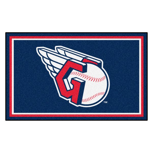 FanMats® - Cleveland Indians 48" x 72" Nylon Face Ultra Plush Floor Rug with "C" Logo