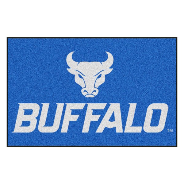 FanMats® - State University of New York at Buffalo 19" x 30" Nylon Face Starter Mat with "Buffalo Head & Wordmark" Logo