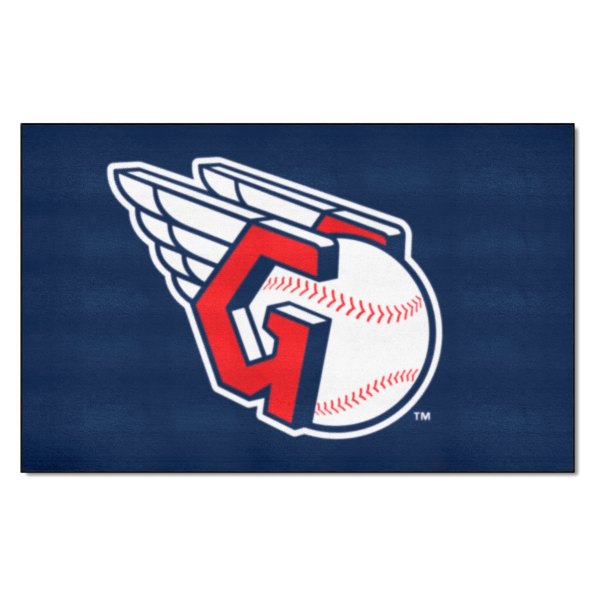 FanMats® - Cleveland Indians 60" x 96" Nylon Face Ulti-Mat with "C" Logo