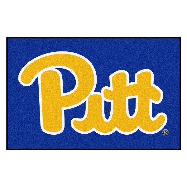 FanMats® - University of Pittsburgh 19" x 30" Nylon Face Starter Mat with "Script Pitt" Logo