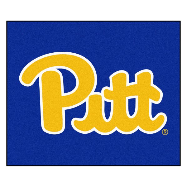 FanMats® - University of Pittsburgh 59.5" x 71" Nylon Face Tailgater Mat with "Script Pitt" Logo