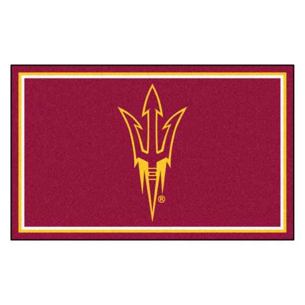 FanMats® - Arizona State University 48" x 72" Nylon Face Ultra Plush Floor Rug with "Pitchfork" Logo