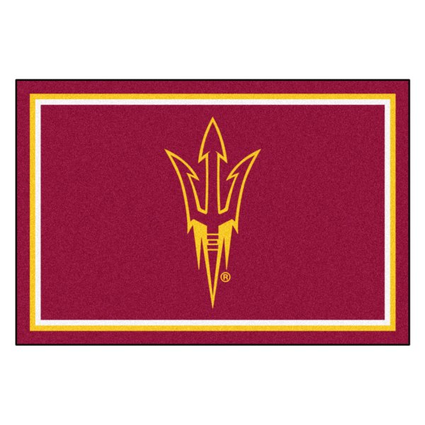 FanMats® - Arizona State University 60" x 96" Nylon Face Ultra Plush Floor Rug with "Pitchfork" Logo