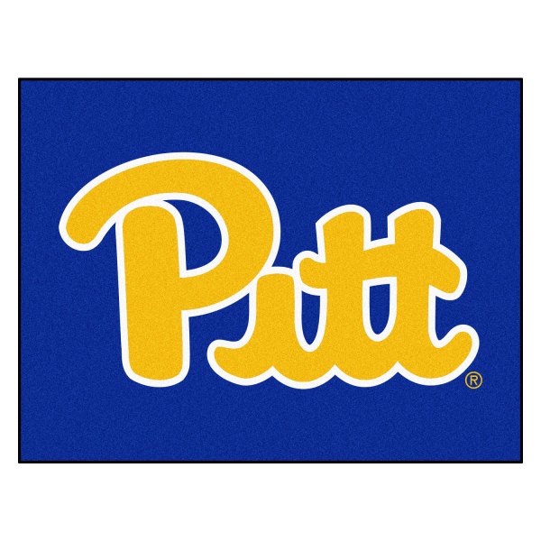 FanMats® - University of Pittsburgh 33.75" x 42.5" Nylon Face All-Star Floor Mat with "Script Pitt" Logo
