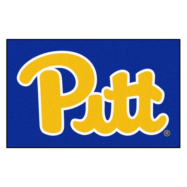 FanMats® - University of Pittsburgh 60" x 96" Nylon Face Ulti-Mat with "Script Pitt" Logo