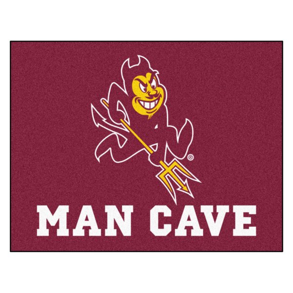 FanMats® - Arizona State University 33.75" x 42.5" Nylon Face Man Cave All-Star Floor Mat with "Sparky" Logo