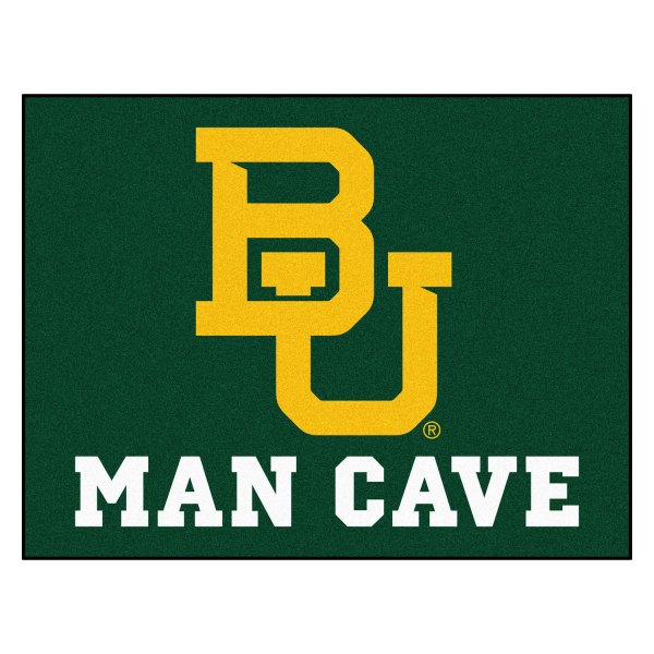 FanMats® - Baylor University 33.75" x 42.5" Nylon Face Man Cave All-Star Floor Mat with "BU" Logo
