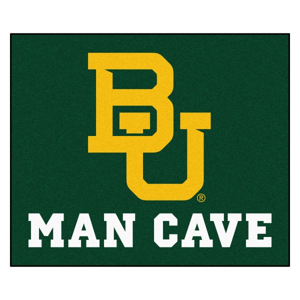FanMats® - Baylor University 59.5" x 71" Nylon Face Man Cave Tailgater Mat with "BU" Logo