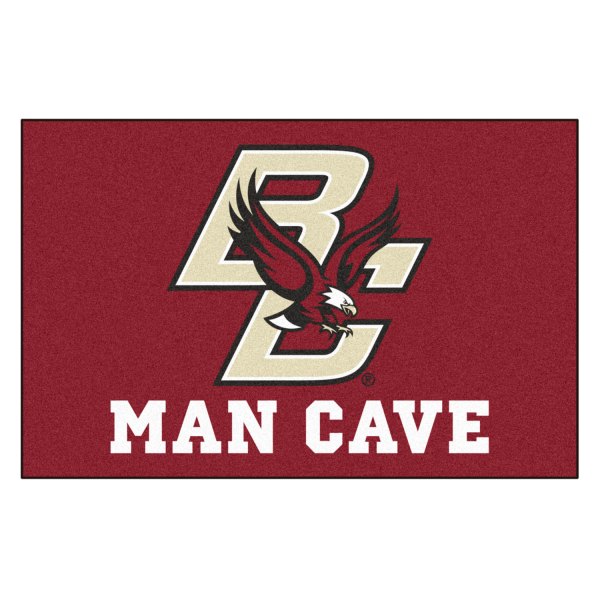 FanMats® - Boston College 19" x 30" Nylon Face Man Cave Starter Mat with "BC & Eagle" Logo