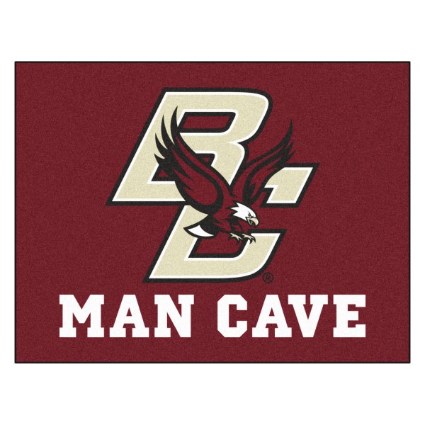 FanMats® - Boston College 33.75" x 42.5" Nylon Face Man Cave All-Star Floor Mat with "BC & Eagle" Logo