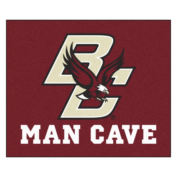 FanMats® - Boston College 59.5" x 71" Nylon Face Man Cave Tailgater Mat with "BC & Eagle" Logo