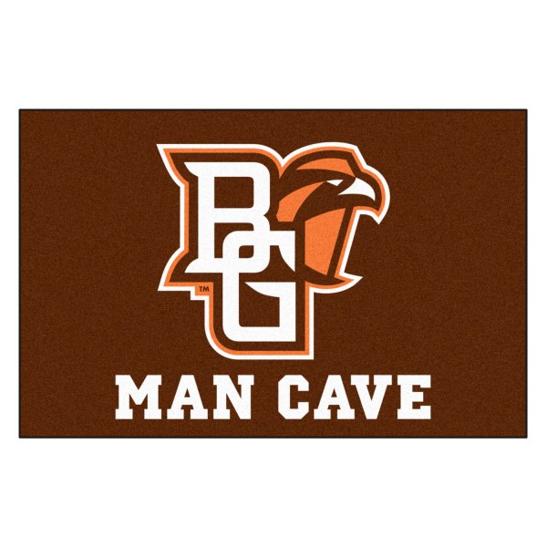 FanMats® - Bowling Green State University 19" x 30" Nylon Face Man Cave Starter Mat with "BG & Falcon" Logo