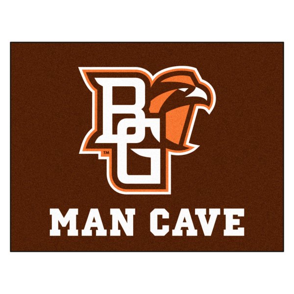 FanMats® - Bowling Green State University 33.75" x 42.5" Nylon Face Man Cave All-Star Floor Mat with "BG & Falcon" Logo