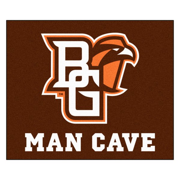 FanMats® - Bowling Green State University 59.5" x 71" Nylon Face Man Cave Tailgater Mat with "BG & Falcon" Logo